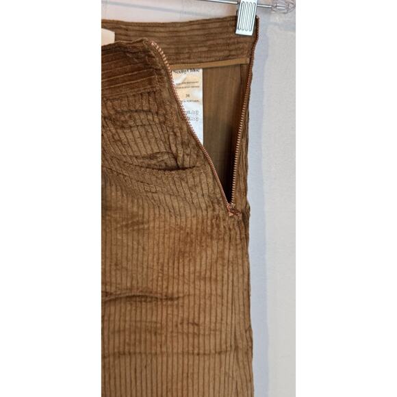 See By Chloe Brown Corduroy Gaucho Wide Leg Crop Palazzo Pants Size 36 -US 4 - Picture 4 of 9